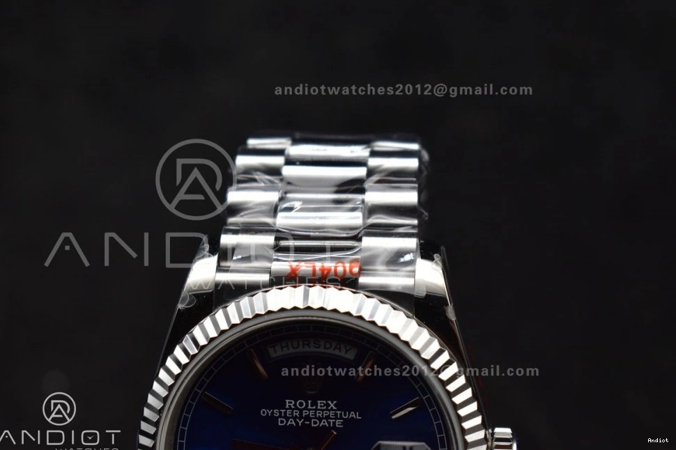 (Gain Dial Bracelet 904L Blue on Edition 36 President Weight) V5 SS vr3255 QF Best DayDate Steel 0323